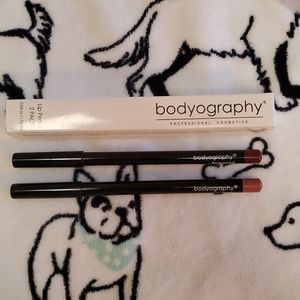 NIB Bodyography Lip Pencil Set - Pouty & Rosewood